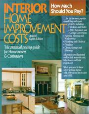 Cover of: Interior home improvement costs by 