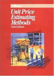 Cover of: Unit price estimating methods