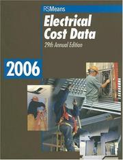 Cover of: Electrical Cost Data 2006 (Means Electrical Cost Data)