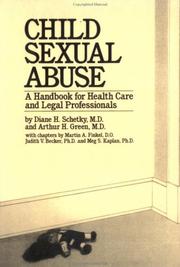 Cover of: Child sexual abuse: a handbook for health care and legal professionals