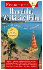 Cover of: Frommer's Honolulu, Waikiki & Oahu, 5th Edition