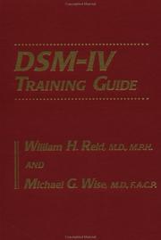 Cover of: DSM-IV training guide by William H. Reid M.D. M.P.H.