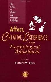 Cover of: Affect, Creative Experience, And Psychological Adjustment (Series in Clinical and Community Psychology)