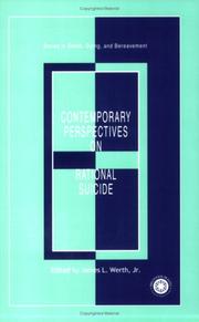 Cover of: Contemporary perspectives on rational suicide