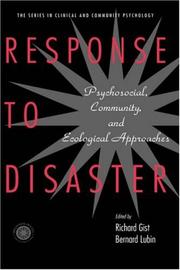 Cover of: Response to Disaster by Richard Gist
