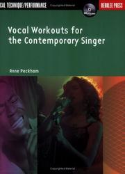 Cover of: Vocal Workouts for the Contemporary Singer by Anne Peckham