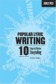 Cover of: Popular Lyric Writing: 10 Steps to Effective Storytelling
