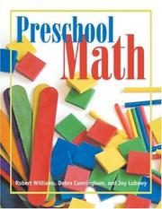 Preschool math by Robert A. Williams, Debra Cunningham