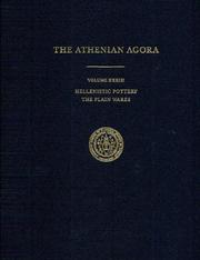 Cover of: Hellenistic Pottery: The Plain Wares (Agora) (The Athenian Agora)