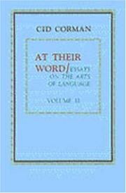 Cover of: At Their Word by Cid Corman