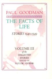 Cover of: The facts of life by Paul Goodman