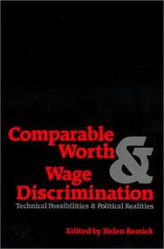 Comparable worth and wage discrimination by Helen Remick