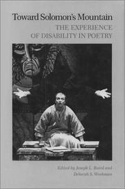 Cover of: Toward Solomon's mountain: the experience of disability in poetry