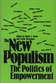 Cover of: The New populism by edited by Harry C. Boyte and Frank Riessman.