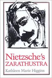 Cover of: Nietzsche's Zarathustra by Kathleen Marie Higgins