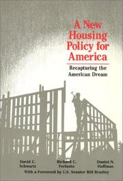 Cover of: A new housing policy for America: recapturing the American dream