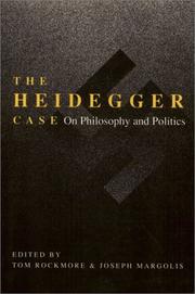 Cover of: The Heidegger case by edited by Tom Rockmore and Joseph Margolis.