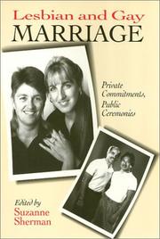 Cover of: Lesbian and Gay Marriage: Private Commitments, Public Ceremonies