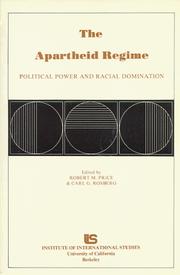 Cover of: The Apartheid Regime | 