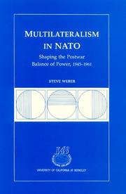 Cover of: Multilateralism in NATO by Steve Weber