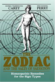 Cover of: The Zodiac and the Salts of Salvation | George Washington Carey