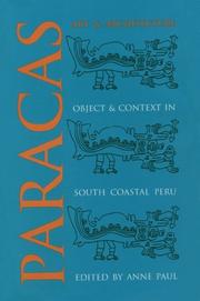 Cover of: Paracas art & architecture by edited by Anne Paul.