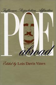 Cover of: Poe abroad: influence, reputation, affinities