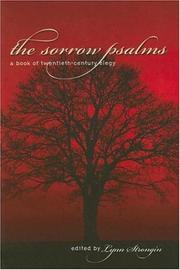 Cover of: The Sorrow Psalms: A Book of Twentieth-Century Elegy