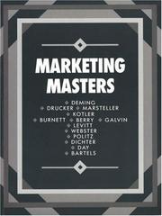 Cover of: Marketing masters.