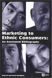 Cover of: Marketing to Ethnic Consumers: An Annotated Bibliography