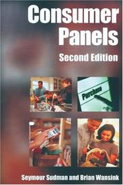 Cover of: Consumer Panels by Seymour Sudman, Brian Wansink