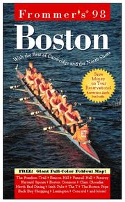 Cover of: Frommer's Boston '98 by Marie Morris, Marie Morris