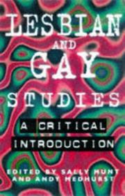 Cover of: Lesbian and gay studies by edited by Andy Medhurst and Sally R. Munt.