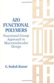 Cover of: Azo functional polymers | G. Sudesh Kumar