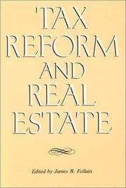 Cover of Tax reform and real estate