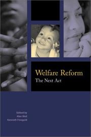 Cover of: Welfare Reform by 