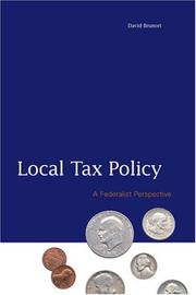 Cover of: Local Tax Policy | David Brunori