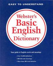 Cover of: Webster's basic English dictionary. by 