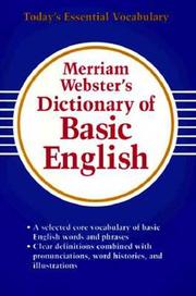 Cover of: Merriam-Webster's dictionary of basic English.