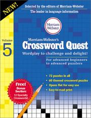 Cover of: Merriam-Webster's Crossword Quest by Merriam-Webster