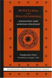 Cover of: Schelling and Swedenborg by Friedemann Horn, Friedemann Horn