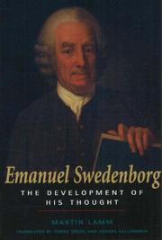 Cover of: Emanuel Swedenborg: the development of his thought