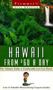 Cover of: Frommer's Hawaii from $60 a Day (31st Ed) by Jocelyn K. Fujii, Jocelyn Fjuii, Jeanette Foster, Rick Carroll