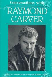 Cover of: Conversations with Raymond Carver