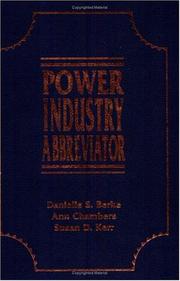 Cover of: Power industry abbreviator by Danielle Berke