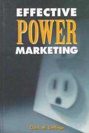 Cover of: Effective power marketing