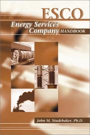 Cover of: ESCO: The Energy Services Company Handbook