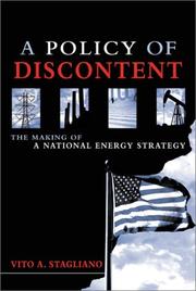 Cover of: A Policy of Discontent by Vito Stagliano, Vito A. Stagliano