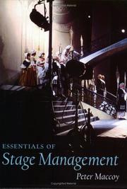 Cover of: Essentials of Stage Management by Peter Maccoy