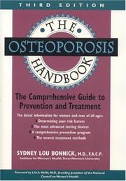 Cover of: The Osteoporosis Handbook